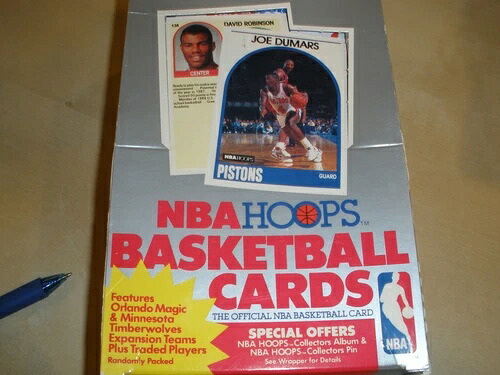 1989-90 NBAフープス シリーズ2 36 工場未開封パックボックス説明を読む|トレーディングカード ラフテル