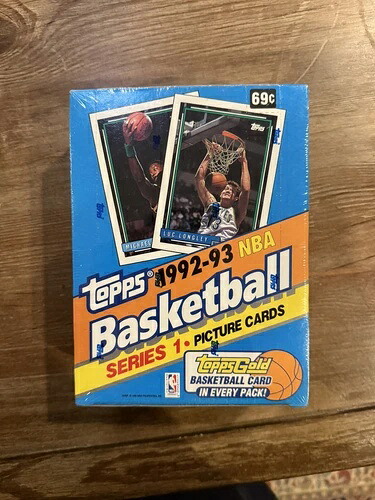 1992-93 Topps NBA バスケットボール シリーズ 1 ボックス 工場未開封 ジョーダン シャック RC|トレーディングカード ラフテル