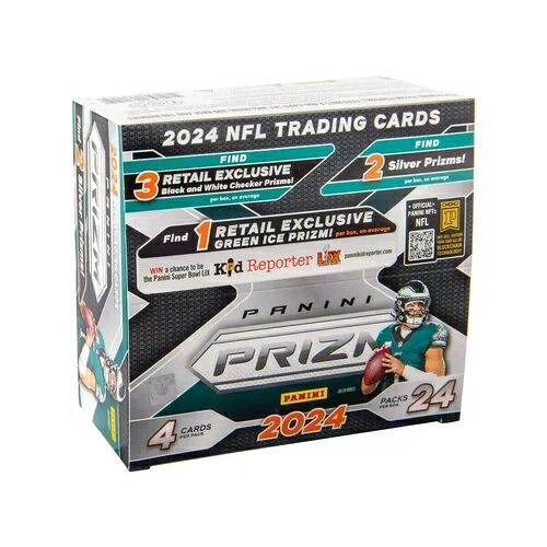 2024 パニーニ プリズム フットボール 工場未開封 24 パック リテールボックス NFL - 手元にあります!|トレーディングカード ラフテル