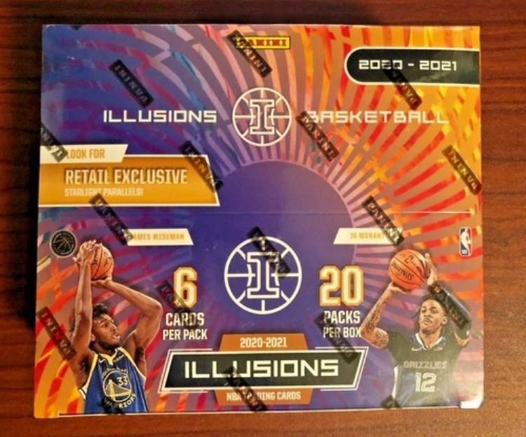 2020-21 パニーニ イリュージョン NBA バスケットボール トレーディングカード 20枚入り チェロパック ボックス入り - 未開封|トレーディングカード ラフテル