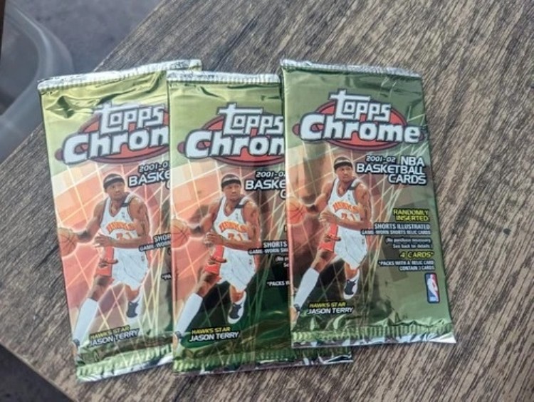 2001-2002 Topps Chrome NBA パック - 工場未開封 - 未検索 (3)|トレーディングカード ラフテル