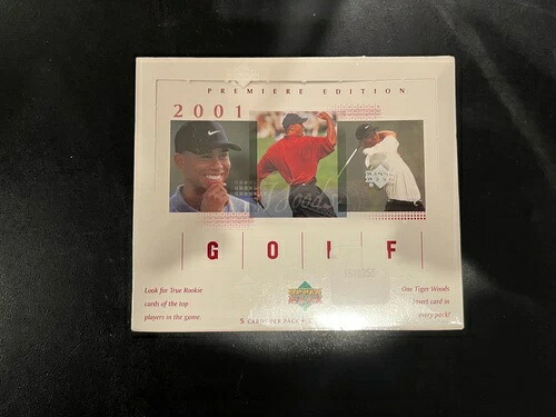 2001年 Upper Deck ゴルフ リテール 未開封ボックス - タイガー・ウッズ RC｜トレーディングカード　ラフテル