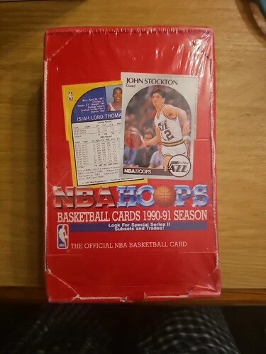 NBAフープス シリーズ2 1990-91 バスケットボールファクター シールドボックス メネンデス/ストックトン/ジョーダン｜トレーディングカード　ラフテル