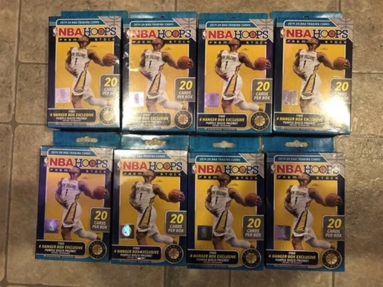 19-20 NBA フープ プレミアム ストック 未開封、工場密封ハンガー ボックス 8 個セット!|トレーディングカード ラフテル