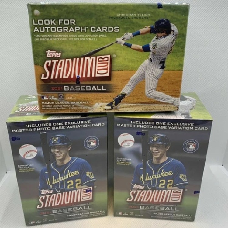 2021 Topps スタジアムクラブ ブラスターボックス 3個セット 工場未開封ビームチームオート|トレーディングカード ラフテル