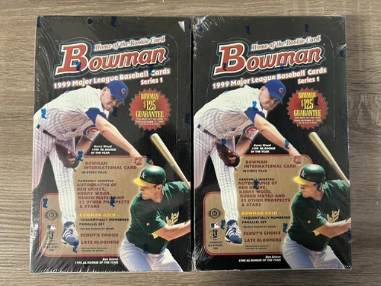 (2)1999年ボウマンシリーズワンMLBメジャーリーグベースボールカード未開封ホビーボックス|トレーディングカード ラフテル
