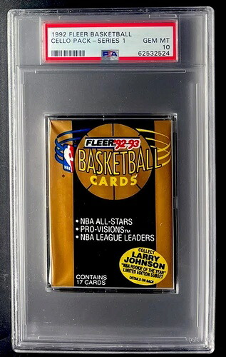 GEM MINT 10 - 1992 Fleer バスケットボール 未開封 シールパック シリーズ1 - PSA 10 チェロ｜トレーディングカード　ラフテル