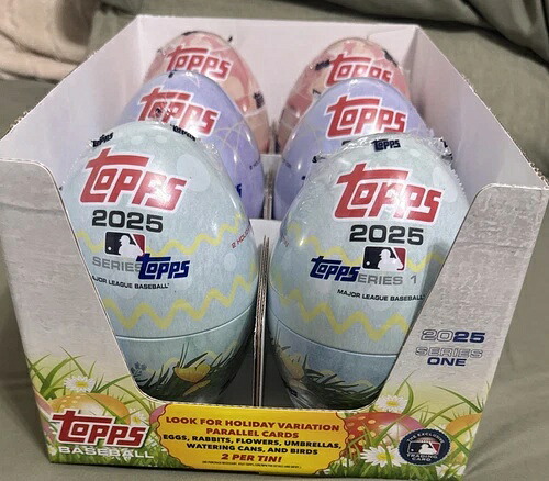 (未開封) 2025 Topps MLB ベースボール シリーズ 1 イースターエッグ (6 個)|トレーディングカード ラフテル