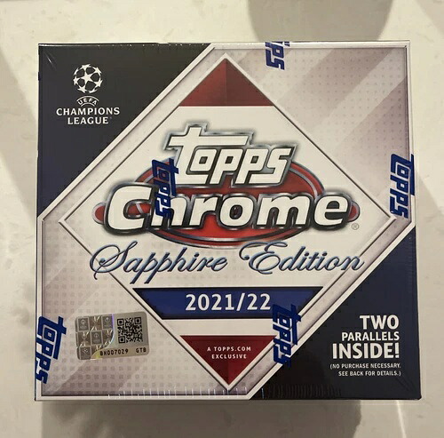 2021-22 Topps Chrome UEFA Sapphire Soccer 未開封ボックス 新品未使用|トレーディングカード ラフテル