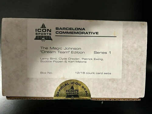 マジック・ジョンソン 1992 アイコンスポーツ バルセロナ 記念「ドリームチーム」 密封ケース|トレーディングカード ラフテル