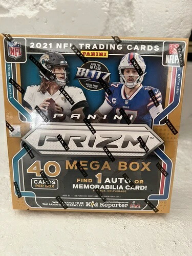 2021 プリズムフットボール NFL メガボックス ファンタスティックス限定 オート/メモリアルシール｜トレーディングカード　ラフテル