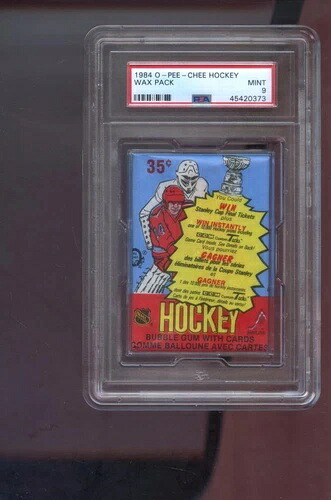1984-85 O-Pee-Chee ホッケーカード 未開封 ワックスパック NHL グレード MINT PSA 9｜トレーディングカード　ラフテル 55,660円