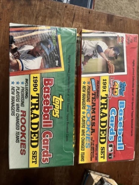 1990-91 工場未開封 Topps ベースボール トレードセット!! 11 箱セット! #RC!｜トレーディングカード　ラフテル