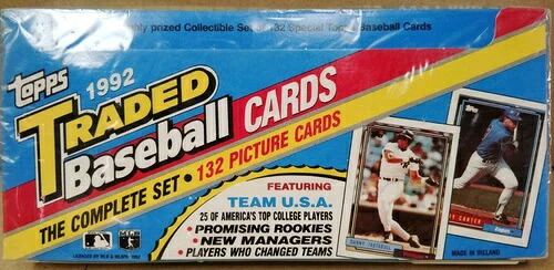 非常に貴重なコレクションセット 1992 Topps トレード ベースボール ファクトリーシールセット 132枚|トレーディングカード ラフテル