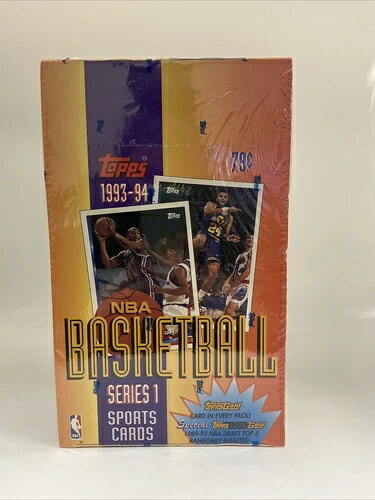 1993-94 Topps シリーズ1 バスケットボール ホビーボックス 工場未開封 36パック 新品未使用｜トレーディングカード　ラフテル