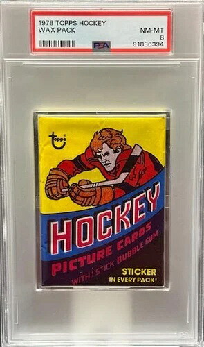 1978-79 Topps HOCKEY トレーディングカード 未開封 ワックスパック PSA 8 Bossy Rookie Year|トレーディングカード ラフテル