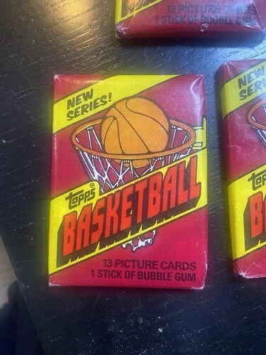 1981 Topps バスケットボール 未開封ワックスパック 1 個 バードマジック 2 年目!｜トレーディングカード　ラフテル