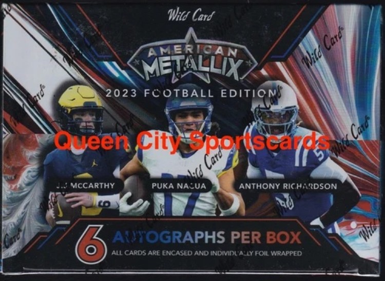 2023 ワイルドカード アメリカン メタリックス フットボール NFL 工場未開封 ホビーボックス｜トレーディングカード　ラフテル