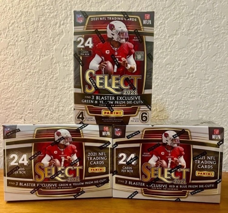 2021 パニーニ NFL セレクト フットボール ブラスターボックス 工場未開封 新品 - 3個セット｜トレーディングカード　ラフテル