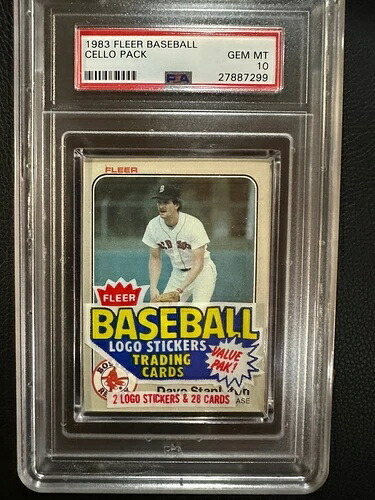 1983年 Fleer 野球未開封チェロパック - PSA 10 ジェムミント｜トレーディングカード　ラフテル