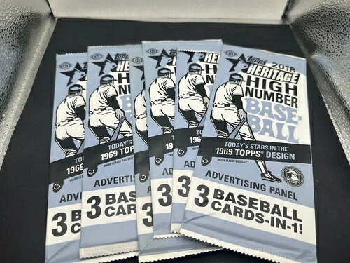 2018 Topps ヘリテージ ハイナンバー広告パネルパック X 5 ポッシブル オオタニ|トレーディングカード ラフテル
