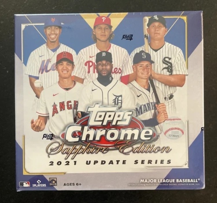 2021 Topps Chrome Update Series Sapphire Edition Baseball ファクトリーシールボックス|トレーディングカード ラフテル