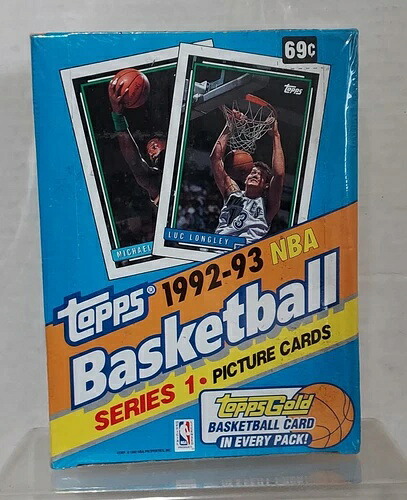 1992-93 Topps バスケットボール シリーズ 1 工場未開封ボックス|トレーディングカード ラフテル