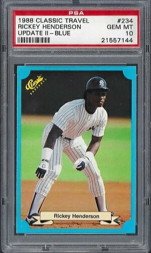 1988 クラシック アップデート II #234 リッキー・ヘンダーソン ヤンキース PSA 10 ジェム ミント 21557144|トレーディングカード ラフテル