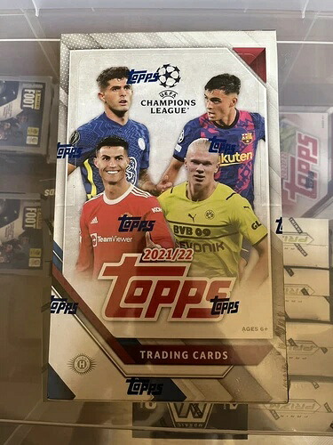 2021-22 Topps UEFAチャンピオンズリーグ ホビーボックス サッカー(新品/新商品)-|トレーディングカード ラフテル