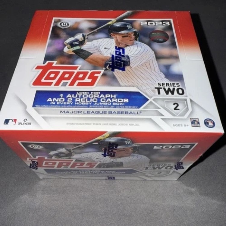2023 Topps シリーズ #2 ホビー *ジャンボ* 野球 未開封ボックス 10 パック 1 箱あたり 3 ヒット｜トレーディングカード　ラフテル