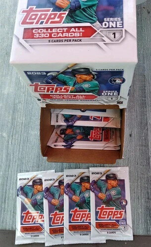 2023 Topps シリーズ1 ベースボール 新品 工場未開封 60パック リテールボックス 300枚入り|トレーディングカード ラフテル