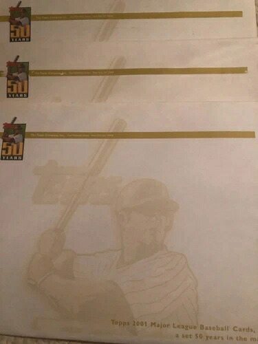 2001 Topps ベースボール オーバーサイズ シリーズ 3 未開封パック 光沢カード 9x12インチ|トレーディングカード ラフテル