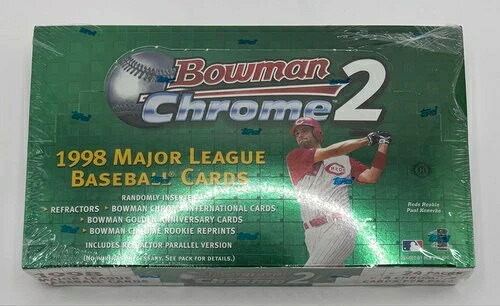 ボウマン クローム 2 - 1998 MLB ベースボール ファクトリーシール ホビーボックス｜トレーディングカード　ラフテル