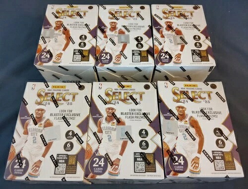 2024-25 Panini SELECT NBA バスケットボール工場未開封ブラスターボックス 6 個セット!|トレーディングカード ラフテル