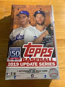 2019 TOPPS アップデートシリーズ ベースボール 未開封 ホビーボックス オートまたはレリック 1個 *数量*｜トレーディングカード　ラフテル