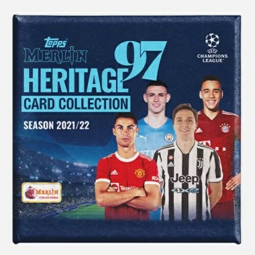 2021-22 Topps UEFAチャンピオンズリーグ マーリン97 ヘリテージ ファクトリーシール サッカーボックス｜トレーディングカード　ラフテル