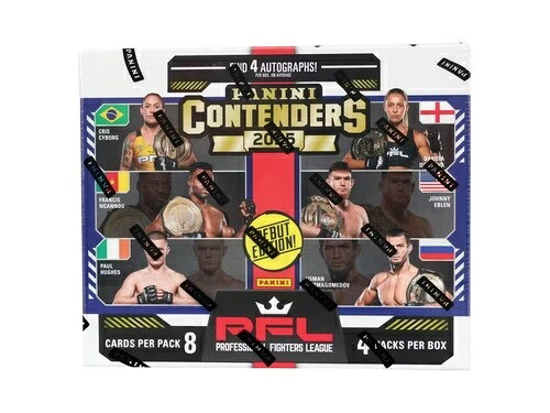 2025 パニーニ コンテンダーズ プロフェッショナル ファイターズ リーグ PFL ホビーボックス ~ (4 台)｜トレーディングカード　ラフテル