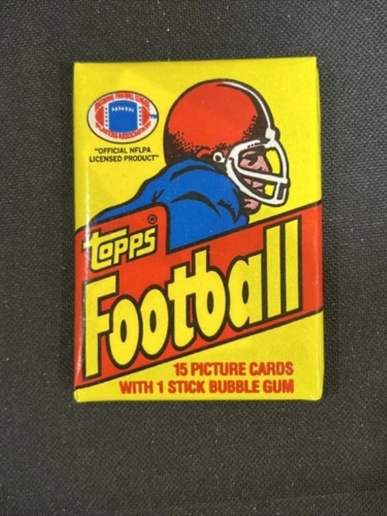 1981 Topps Football (1) ワックスパック 未開封 箱から密封 ジョー・モンタナ RC ルーキー｜トレーディングカード　ラフテル