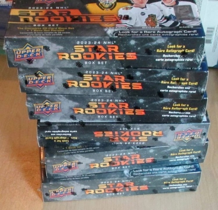 2023-24 Upper Deck Star Rookies Hockey NHL 未開封 6 ボックス (セット) ロット Connor Bedard｜トレーディングカード　ラフテル