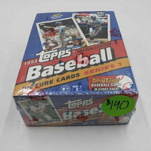 1993 Topps シリーズ 1 ベースボール ファクトリーシール BBCE ラップ ホビーボックス WB1737｜トレーディングカード　ラフテル