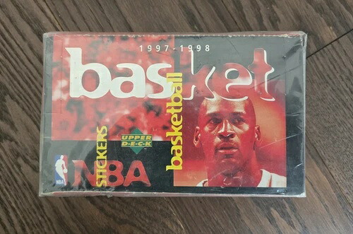 1997-1998 アッパーデッキ バスケットボール ステッカー フルボックス 100枚入り 未開封 ジョーダン、コービー｜トレーディングカード　ラフテル