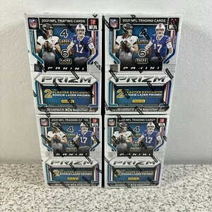 パニーニ 2021 プリズム フットボール ブラスターボックス ウォルマート ルーキー レーザー プリズム 新品 4個セット｜トレーディングカード　ラフテル