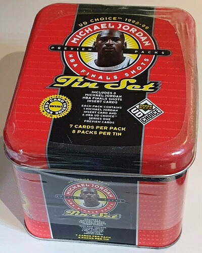 1998年 Upper Deck マイケル・ジョーダン NBA ファイナル ショット ブリキセット - 工場未開封｜トレーディングカード　ラフテル