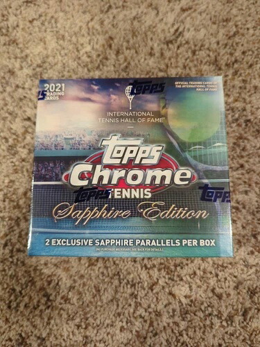 2021年Topps Chrome Tennis Sapphire Editionの新品ボックスが未開封で発送準備完了｜トレーディングカード　ラフテル