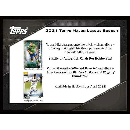 2021 Topps メジャーリーグサッカー MLS ホビーボックス 工場未開封 21TOSMLS｜トレーディングカード　ラフテル