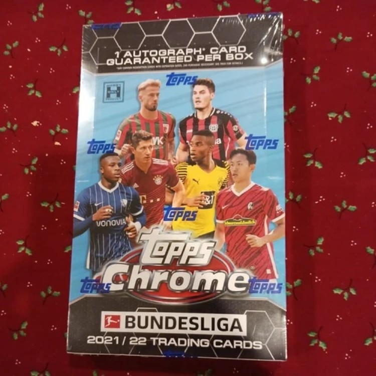 2021-22 Topps Chrome ブンデスリーガ サッカー 密封ホビーボックス｜トレーディングカード　ラフテル