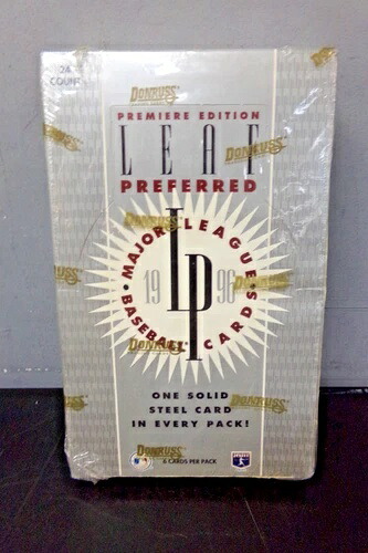 1996 リーフ プリファード ベースボール 密封 ホビーボックス｜トレーディングカード　ラフテル