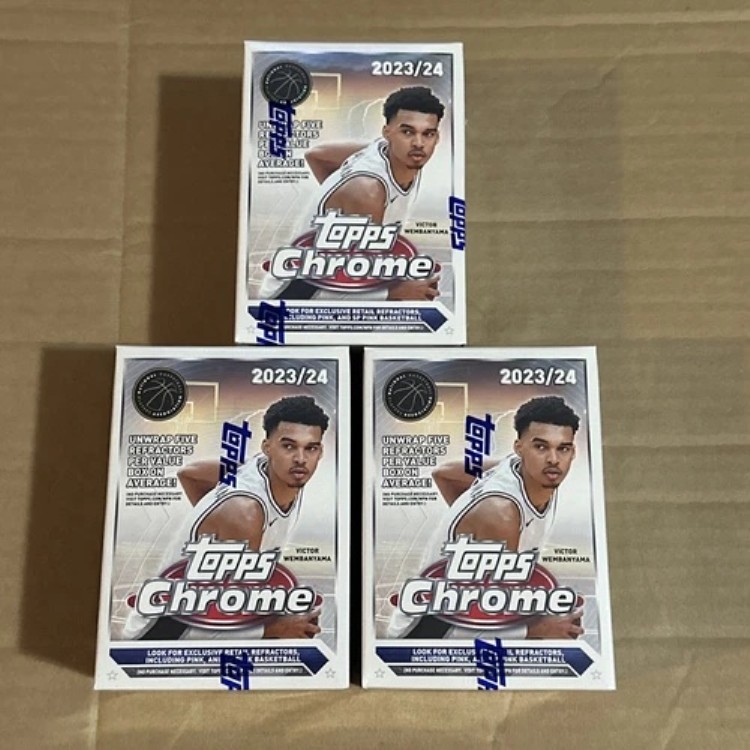 2023-24 Topps クローム バスケットボール ブラスターボックス - 新品未開封 3個セット｜トレーディングカード　ラフテル