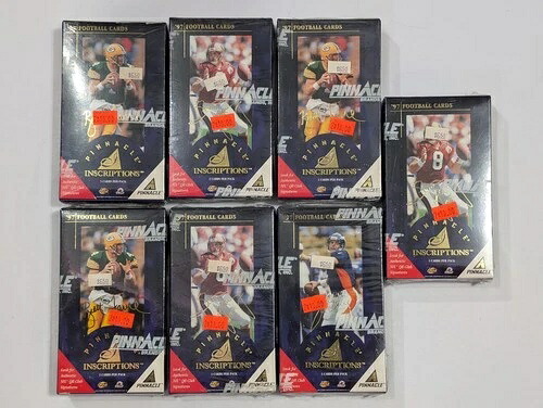 ピナクル・インスクリプションズ 1997 7パック入り。ファーヴ、エルウェイ、ヤング NFL フットボール｜トレーディングカード　ラフテル