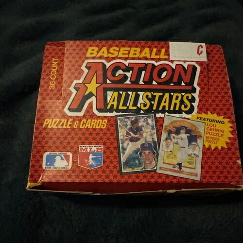1985年 ドンラス アクション オールスターズ 34パック 未開封 工場出荷時の箱入り｜トレーディングカード　ラフテル
